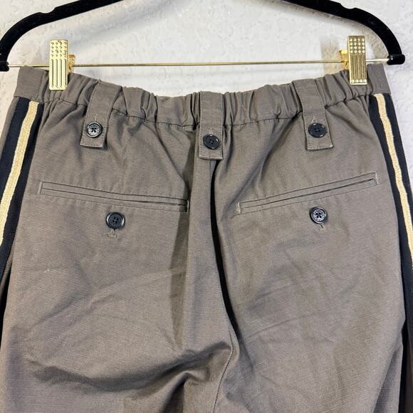 ZADIG & VOLTAIRE Pants Trousers 28 Pomelo Rip Stop Elastic Back Waist Cropped - Picture 10 of 15